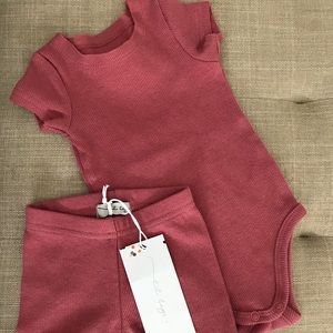 NWT Lil Legs watermelon ribbed outfits
